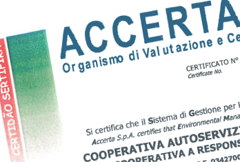 certificazione cat cooperativa gestione per ambiente