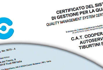 CAT certificazione sistema gestione qualità